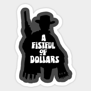 A Fistful of Dollars Silhouette Sticker